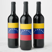 Étiquette Pour Bouteilles De Vin Drapeau du Venezuela (Bouteilles)