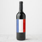 Étiquette Pour Bouteilles De Vin drapeau français (Devant)