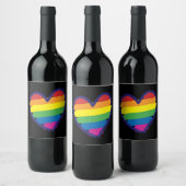 Étiquette Pour Bouteilles De Vin drapeau gay pride Rainbowflag (Bouteilles)