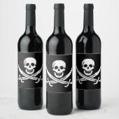 Étiquette Pour Bouteilles De Vin Drapeau pirate (Bouteilles)