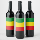 Étiquette Pour Bouteilles De Vin Drapeau rastafarien Rasta Ethiopie (Bouteilles)