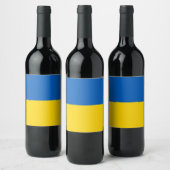 Étiquette Pour Bouteilles De Vin Drapeau Ukraine (Bouteilles)