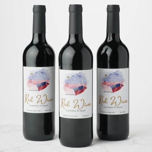 Étiquette Pour Bouteilles De Vin Drapeau USA (Bouteilles)
