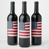 Étiquette Pour Bouteilles De Vin Drapeau vintage (Bouteilles)