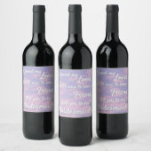 Étiquette Pour Bouteilles De Vin Dream Clouds Lover Bridesmaid Proposal (Bouteilles)