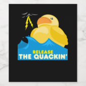 Étiquette Pour Bouteilles De Vin Drôle Canard (Étiquettes simples)