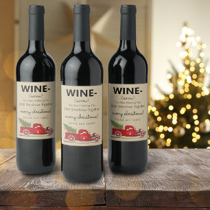 Étiquette Pour Bouteilles De Vin Drôle de colle à vin 2025 nous tenant ensemble cam