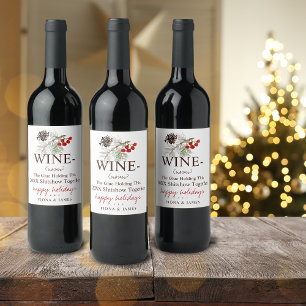 Étiquette Pour Bouteilles De Vin Drôle de colle à vin 2025 qui nous tient ensemble
