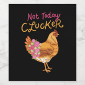 Étiquette Pour Bouteilles De Vin Drôle poulet (Étiquettes simples)