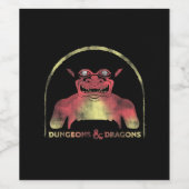 Étiquette Pour Bouteilles De Vin Dungeons & Dragons Old School Guide du joueur (Étiquettes simples)