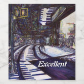 Étiquette Pour Bouteilles De Vin Dusting the Piano (Étiquettes simples)