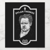Étiquette Pour Bouteilles De Vin Dylan Thomas Welsh Poet (Étiquettes simples)