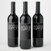 Étiquette Pour Bouteilles De Vin Eat Drink And Be Scary Aesthetic Graphic Trendy (Bouteilles)