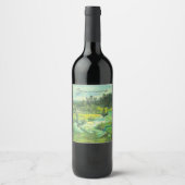 Étiquette Pour Bouteilles De Vin eau de la vallée verte (Devant)