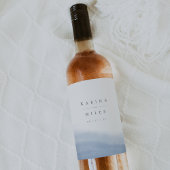 Étiquette Pour Bouteilles De Vin Ebb Tide | Mariage d'aquarelle côtière