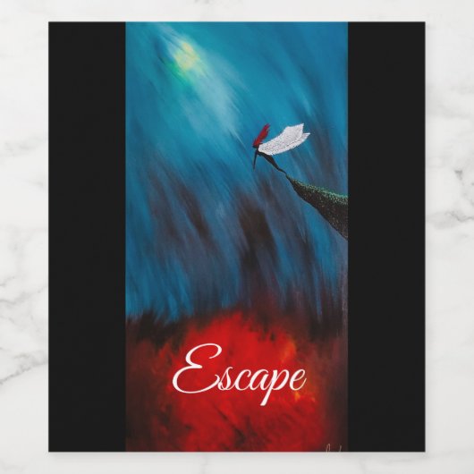 Étiquette Pour Bouteilles De Vin Échapper (Étiquettes simples)