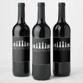 Étiquette Pour Bouteilles De Vin Échecs - Chessmaster (Bouteilles)