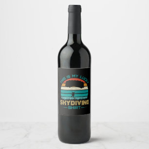 Étiquette Pour Bouteilles De Vin École de parachutisme Portland