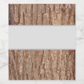 Étiquette Pour Bouteilles De Vin écorce d'arbre (Étiquettes simples)