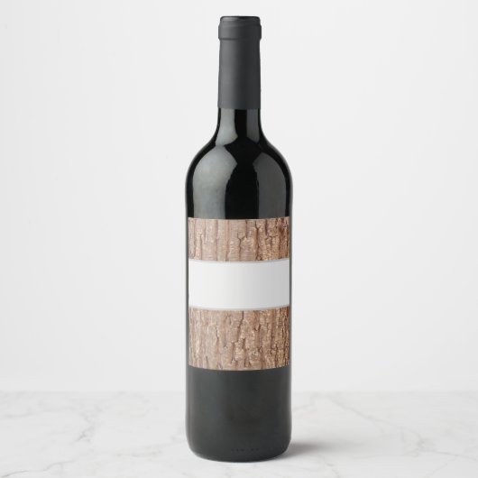 Étiquette Pour Bouteilles De Vin écorce d'arbre (Devant)