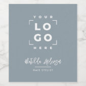 Étiquette Pour Bouteilles De Vin Écriture moderne votre logo marque d'entreprise bl (Étiquettes simples)