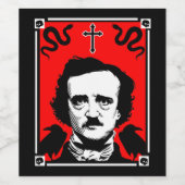 Étiquette Pour Bouteilles De Vin Edgar Allan Poe (Étiquettes simples)