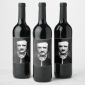 Étiquette Pour Bouteilles De Vin Edgar Allan Poe Portrait (Bouteilles)