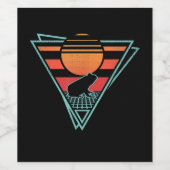 Étiquette Pour Bouteilles De Vin EDM Synthwave Venin Frog 80 (Étiquettes simples)