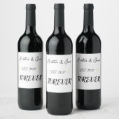 Étiquette Pour Bouteilles De Vin Élégant  (Bouteilles)