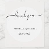 Étiquette Pour Bouteilles De Vin Elégant Beige Blanc (Étiquettes simples)