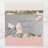 Étiquette Pour Bouteilles De Vin Élégant Chic Floral (Étiquettes simples)