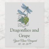 Étiquette Pour Bouteilles De Vin Élégant Étiquette de bouteille de vin personnalisé (Étiquettes simples)