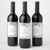 Étiquette Pour Bouteilles De Vin Elégant Mariage de verdure (Bouteilles)