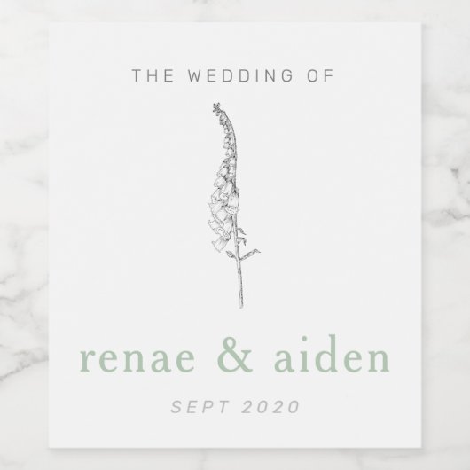 Étiquette Pour Bouteilles De Vin Élégant minimum (Étiquettes simples)