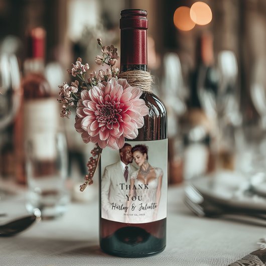 Étiquette Pour Bouteilles De Vin Elegant photo wedding