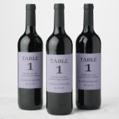 Étiquette Pour Bouteilles De Vin Elegant Purple Wedding (Bouteilles)