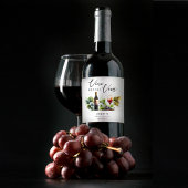 Étiquette Pour Bouteilles De Vin Élégant Vino avant Vows Fête des mariées