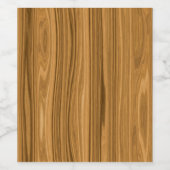 Étiquette Pour Bouteilles De Vin Elegant Wood Grain (Étiquettes simples)