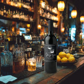 Étiquette Pour Bouteilles De Vin Élégante soirée de Bachelor stylée 