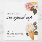 Étiquette Pour Bouteilles De Vin Elle a été écoper Mariage Shower (Étiquettes simples)