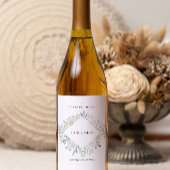 Étiquette Pour Bouteilles De Vin Emerald Green bouteille de vin étiquette Modèle