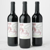 Étiquette Pour Bouteilles De Vin Emily (Bouteilles)