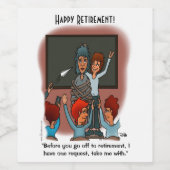 Étiquette Pour Bouteilles De Vin Emmenez-moi avec Combo Mug (Étiquettes simples)