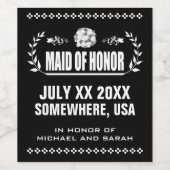 Étiquette Pour Bouteilles De Vin Employé d'honneur (Étiquettes simples)