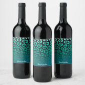 Étiquette Pour Bouteilles De Vin Empreinte de léopard (Bouteilles)