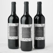 Étiquette Pour Bouteilles De Vin En Mémoire Amoureuse Marbre moderne (Bouteilles)