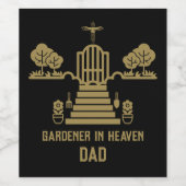 Étiquette Pour Bouteilles De Vin En mémoire Bereaver Gardener funérailles (Étiquettes simples)