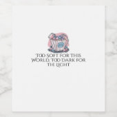 Étiquette Pour Bouteilles De Vin Encre de Whimsigoth - Forêts mystiques, Lunes et M (Étiquettes simples)