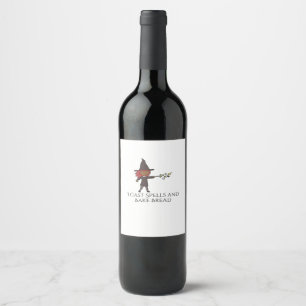 Étiquette Pour Bouteilles De Vin Encre Whimsigoth – Forêts Mystiques, Lunes & Magie