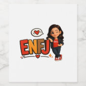ÉTIQUETTE POUR BOUTEILLES DE VIN ENFJ (Étiquettes simples)